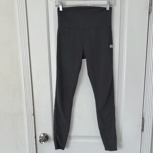 Vuori Bay view thermal waffle weave leggings pants S gray
